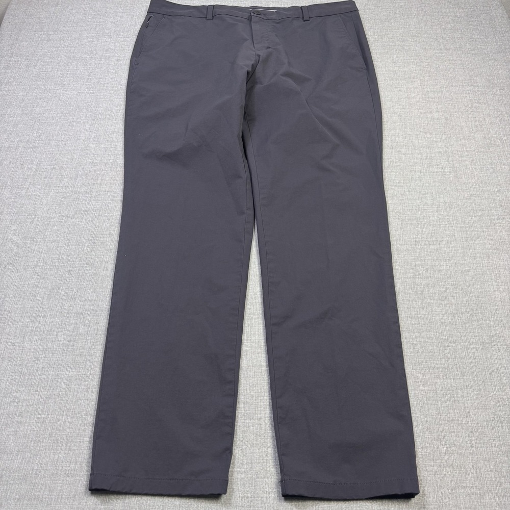 Vineyard Vines On-The-Go Performance Golf Pant Mens 38x32 Gray Chino Stretch